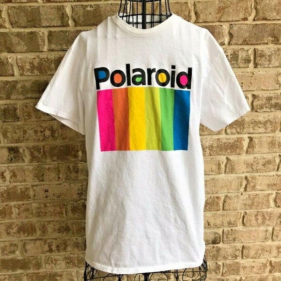 Polaroid T Shirt Medium? Logo Unisex Short Sleeves Colorful Camera Photo… - Picture 1 of 12
